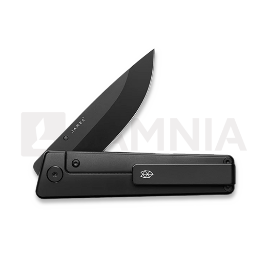 The James Brand The Chapter 2 - Black Titanium / Black / Straight foldekniv