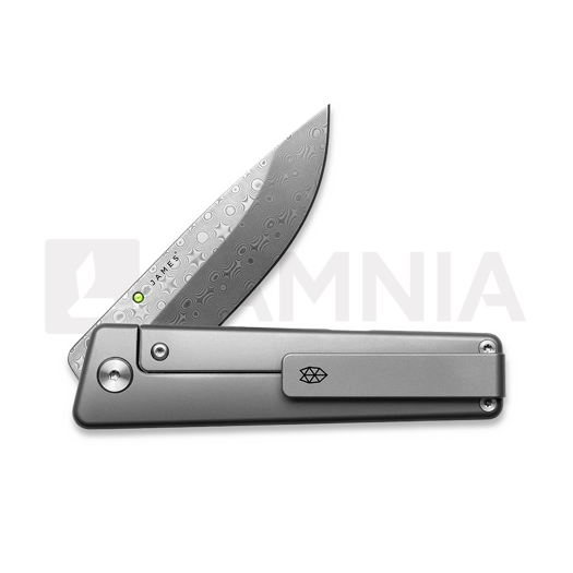 Liigendnuga The James Brand The Chapter 2 - Titanium / Damascus / Straight