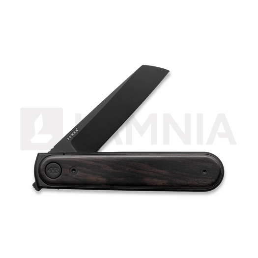 Coltello pieghevole The James Brand The Duval - Ebony / Black / Wood / Straight