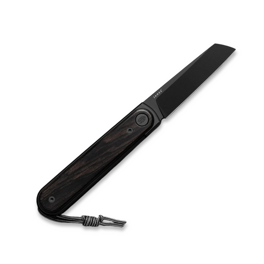 The James Brand The Duval - Ebony / Black / Wood / Straight kääntöveitsi