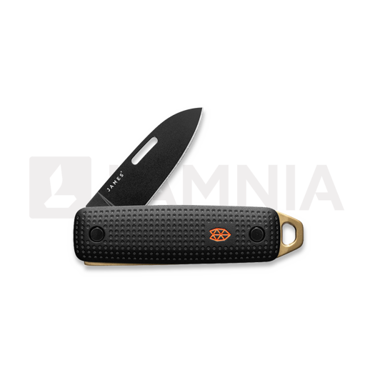 The James Brand The Elko - Black / Fire kääntöveitsi