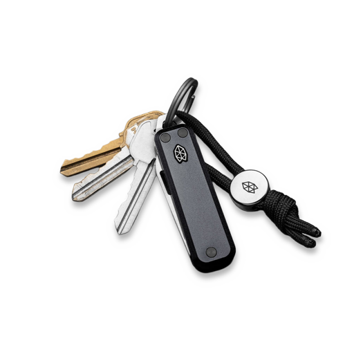 The James Brand The Elko - Black / Stainless / Aluminum / Straight sulankstomas peilis