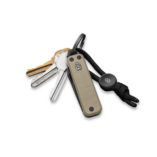 The James Brand The Elko - Coyote Tan / Black / G10 / Straight kääntöveitsi