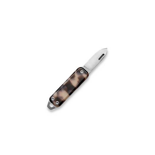 The James Brand The Elko - Desert Tortoise / Stainless / Eco-Acetate / Straight kääntöveitsi
