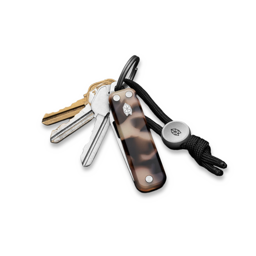 The James Brand The Elko - Desert Tortoise / Stainless / Eco-Acetate / Straight kääntöveitsi