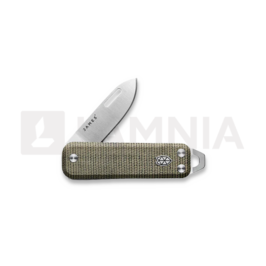 Navalha The James Brand The Elko - OD Green / Stainless / Micarta / Straight