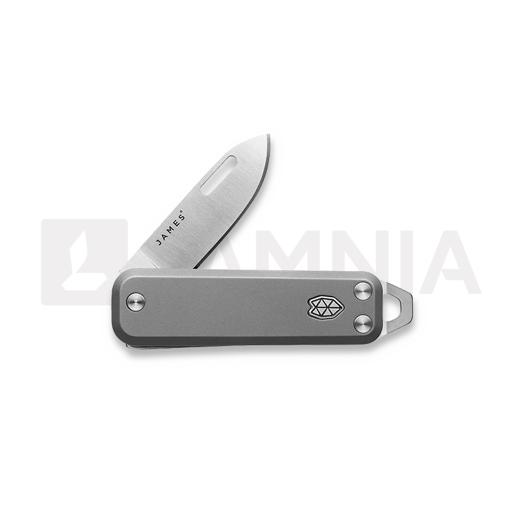 The James Brand The Elko - Titanium / Stainless / Titanium / Straight Taschenmesser