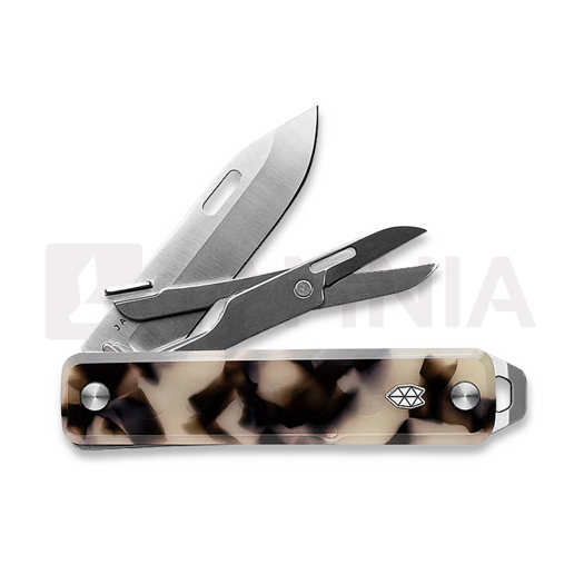 Liigendnuga The James Brand The Ellis-Scissors - Desert Tortoise / Stainless / Eco-Acetate / Straight