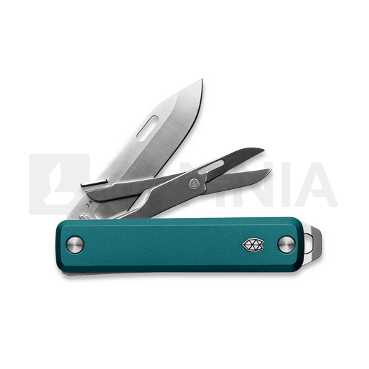 The James Brand The Ellis - Scissors - Emerald / Stainless / Aluminum / Straight foldekniv