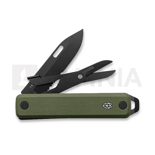 The James Brand The Ellis-Scissors - OD Green / Black / G10 / Serrated sklopivi nož