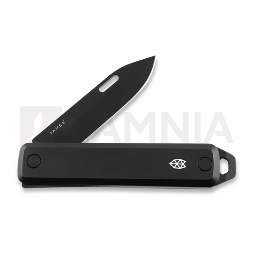 The James Brand The Ellis Slim - Black / Black / Aluminum / Straight összecsukható kés