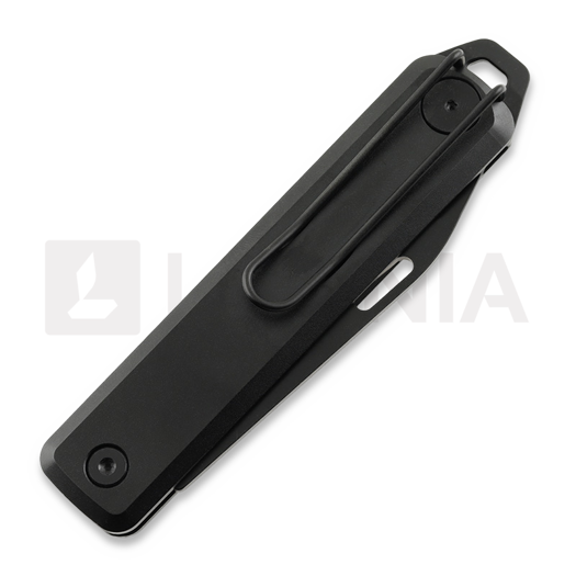 The James Brand The Ellis Slim - Black / Black / Aluminum / Straight sulankstomas peilis