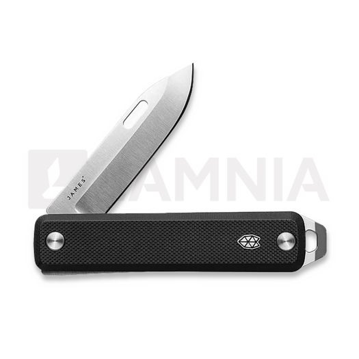The James Brand The Ellis Slim - Black / Stainless / G10 / Straight kääntöveitsi