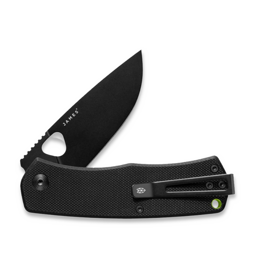 Zavírací nůž The James Brand The Folsom - Black / Black / G10 / Straight