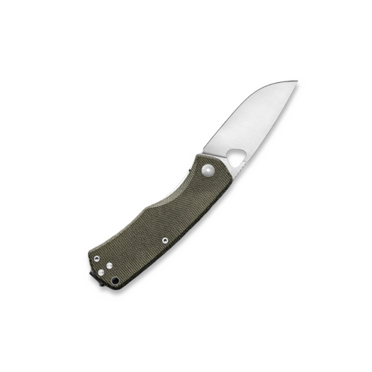 The James Brand The Folsom - OD Green / Stainless / Micarta / Straight sulankstomas peilis