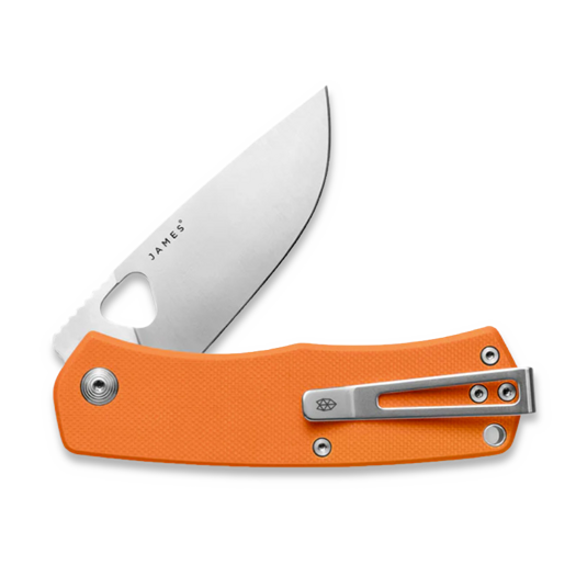 Saliekams nazis The James Brand The Folsom - Orange / Stainless / G10 / Straight