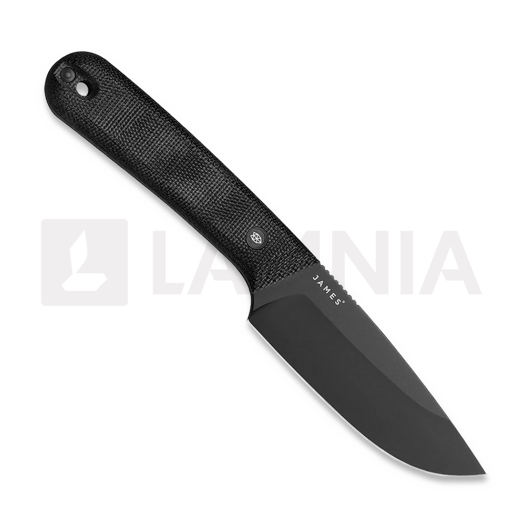 Couteau The James Brand The Hell Gap - Black / Black / Micarta / Straight