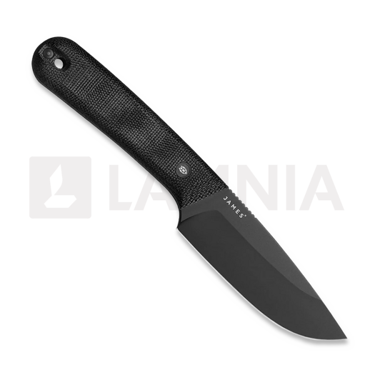 มีด The James Brand The Hell Gap - Black / Black / Micarta / Straight