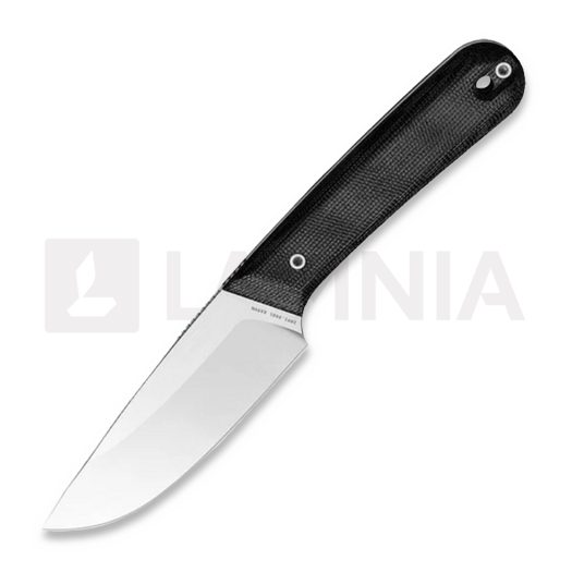 The James Brand The Hell Gap - Black / Stainless / Micarta / Straight peilis
