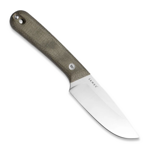 The James Brand The Hell Gap - OD Green / Stainless / Micarta / Straight סכין