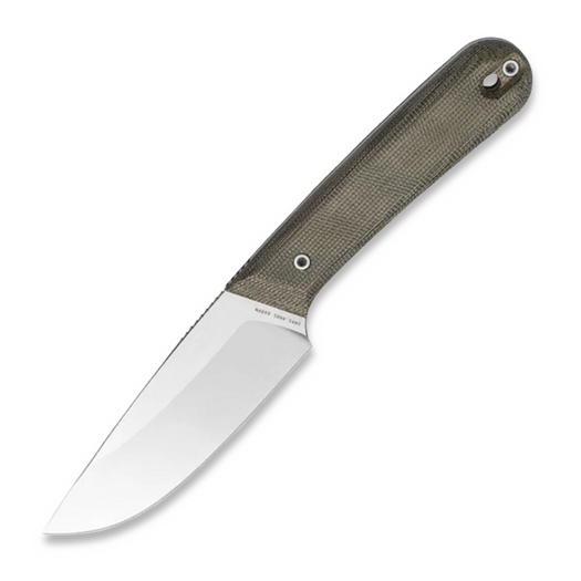 The James Brand The Hell Gap - OD Green / Stainless / Micarta / Straight kniv