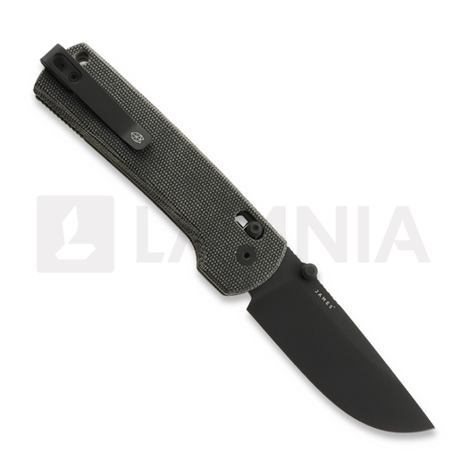 Coltello pieghevole The James Brand The Kline - Black / Black / Micarta / Straight