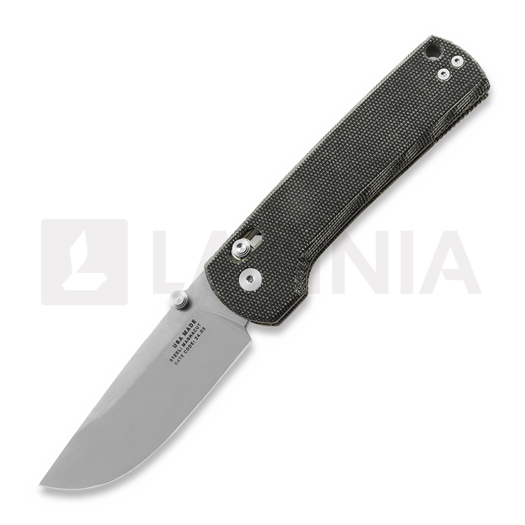 The James Brand The Kline - Black / Stainless / Micarta / Straight 折り畳みナイフ