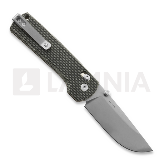 The James Brand The Kline - Black / Stainless / Micarta / Straight foldekniv