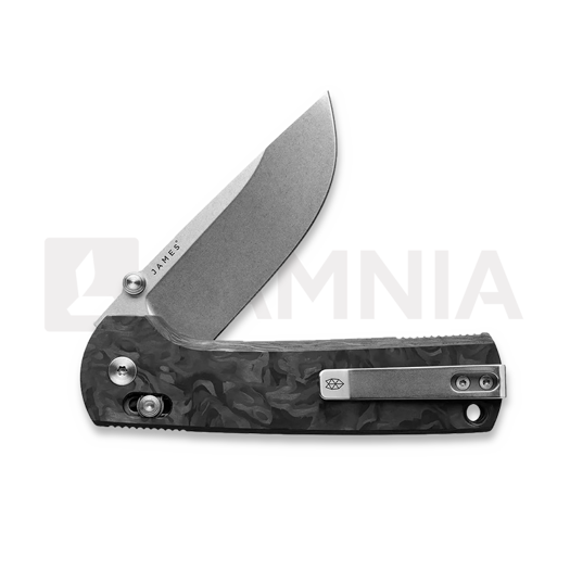 Skladací nôž The James Brand The Kline - Marbled Carbon / Stainless / Straight