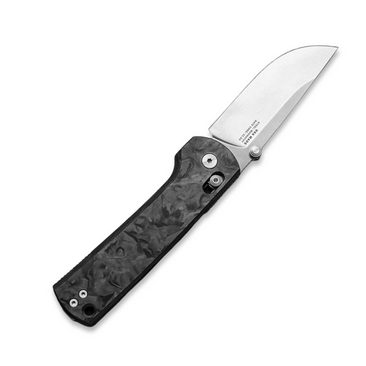 The James Brand The Kline - Marbled Carbon / Stainless / Straight folding knife