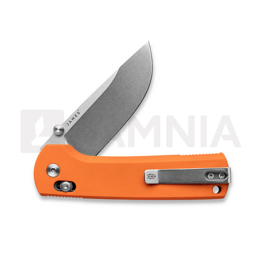 The James Brand The Kline - Orange / Stainless / G10 / Straight 折叠刀