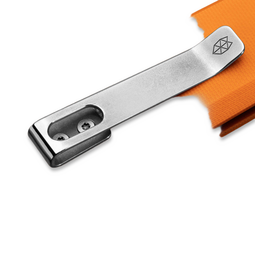 The James Brand The Kline - Orange / Stainless / G10 / Straight foldekniv