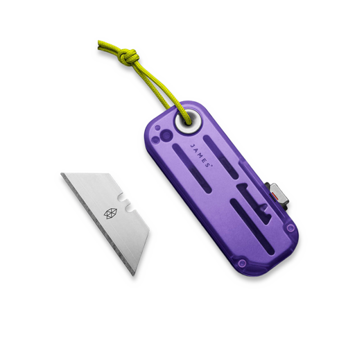 Coltello pieghevole The James Brand The Palmer - Atomic Purple / Electric Green / Recycled PC