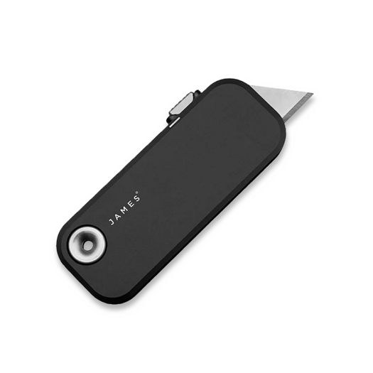 The James Brand The Palmer - Black / Black / Aluminum / Straight 折り畳みナイフ