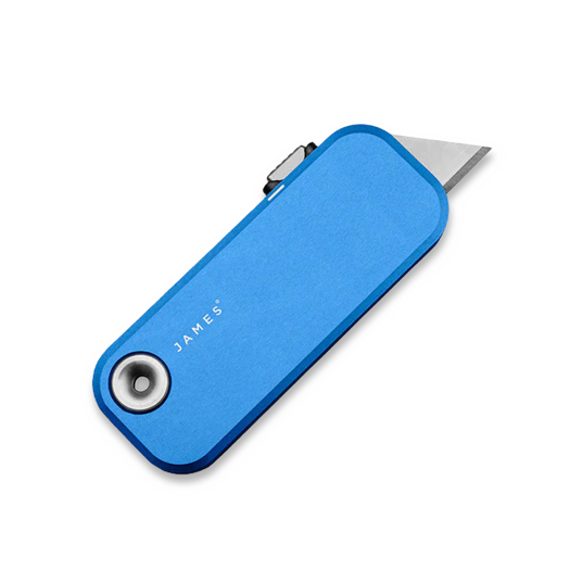 The James Brand The Palmer - Cerulean / Yellow / Aluminum / Straight 折り畳みナイフ