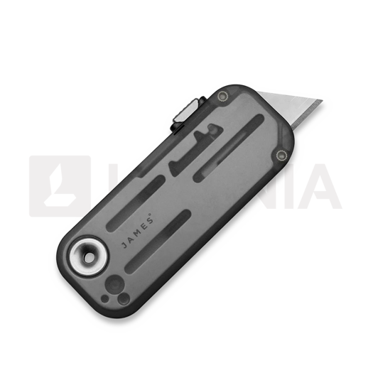 The James Brand The Palmer - Charcoal / Electric Green / Recycled PC folding knife