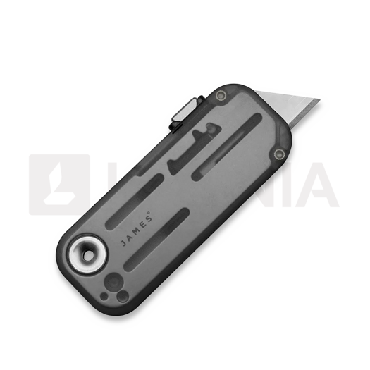 The James Brand The Palmer - Charcoal / Electric Green / Recycled PC folding knife