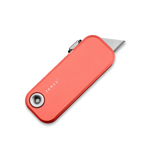 The James Brand The Palmer - Coral / Turquoise / Aluminum / Straight fällkniv