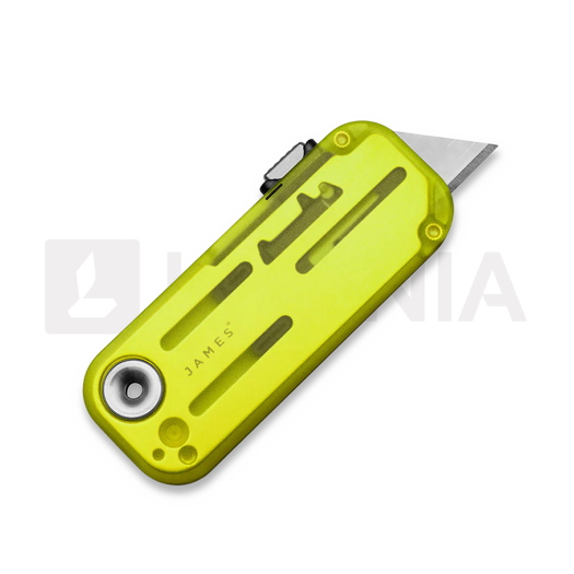 The James Brand The Palmer - Electric Green / Turquoise / Recycled PC folding knife