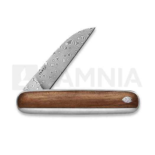 The James Brand The Pike - Rosewood / Damascus / Titanium / Straight összecsukható kés