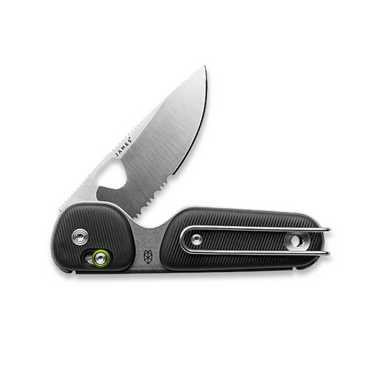 The James Brand The Redstone - Black / Stainless / PP / Serrated 折叠刀