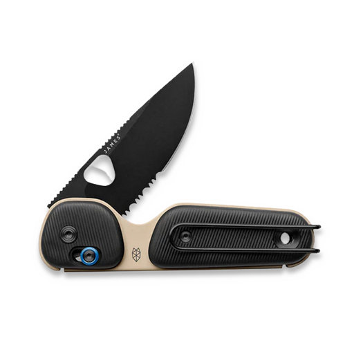 The James Brand The Redstone - Coyote Tan / Black / PP / Serrated 折叠刀