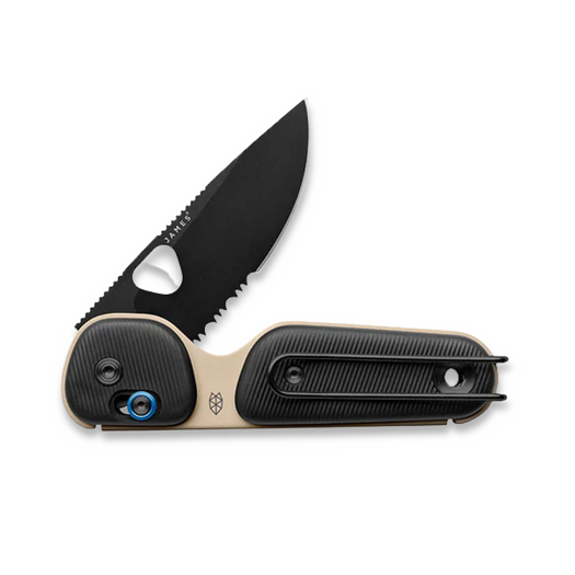 Skladací nôž The James Brand The Redstone - Coyote Tan / Black / PP / Serrated
