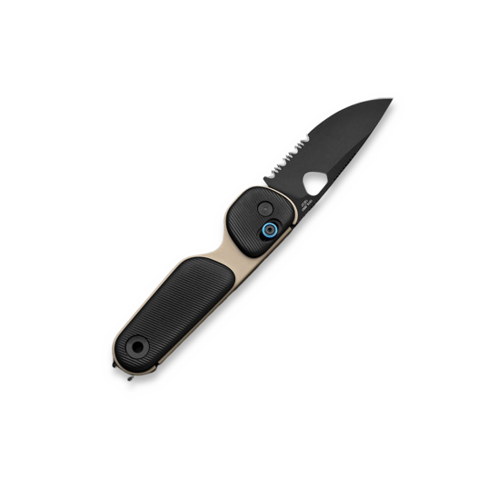 The James Brand The Redstone - Coyote Tan / Black / PP / Serrated sulankstomas peilis