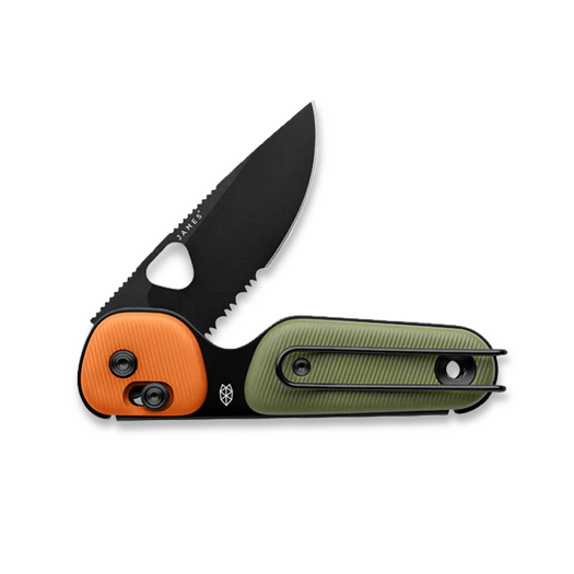 Liigendnuga The James Brand The Redstone - OD Green / Orange / Black / PP / Serrated