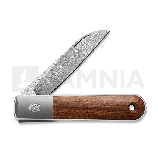 Liigendnuga The James Brand The Wayland - Rosewood / Damascus / Titanium / Straight