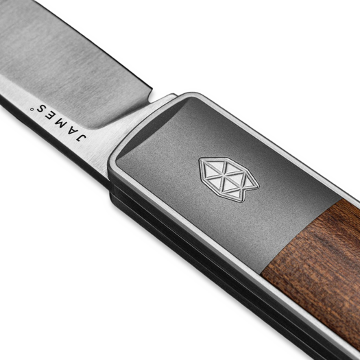 Briceag The James Brand The Wayland - Rosewood / Stainless / Wood / Straight