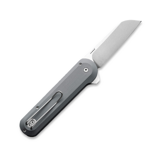 The James Brand The Wells - Raw Aluminum / Stainless / Aluminum / Straight sulankstomas peilis