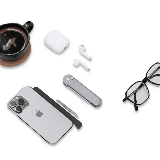 The James Brand The Wells - Raw Aluminum / Stainless / Aluminum / Straight foldekniv