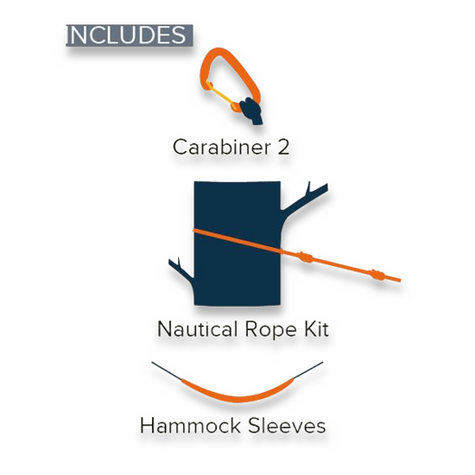 Ticket To The Moon Honey Moon Hammock, Burg/Yellow